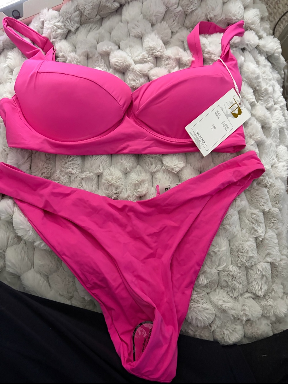 TiniBikini Hot Pink Underwire Two-Piece Bikini Set